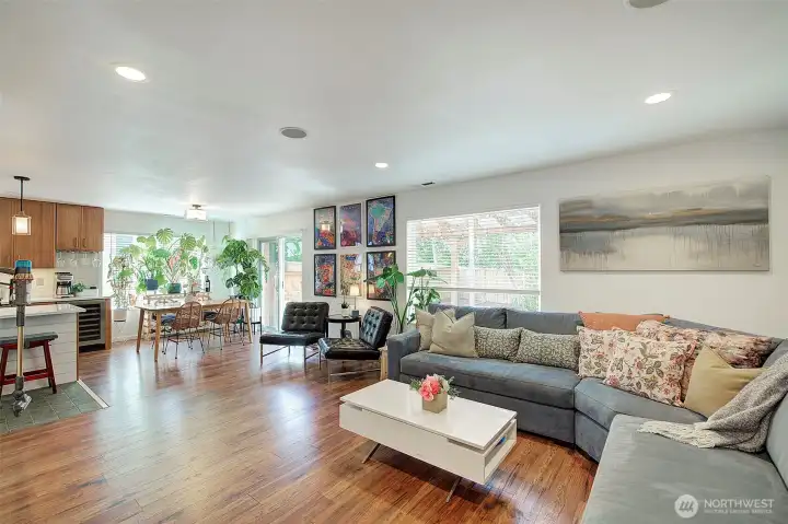 Bright open spaces is the center of the home.