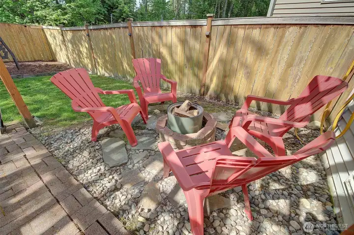 Fire pit for nice evening entertaining outside