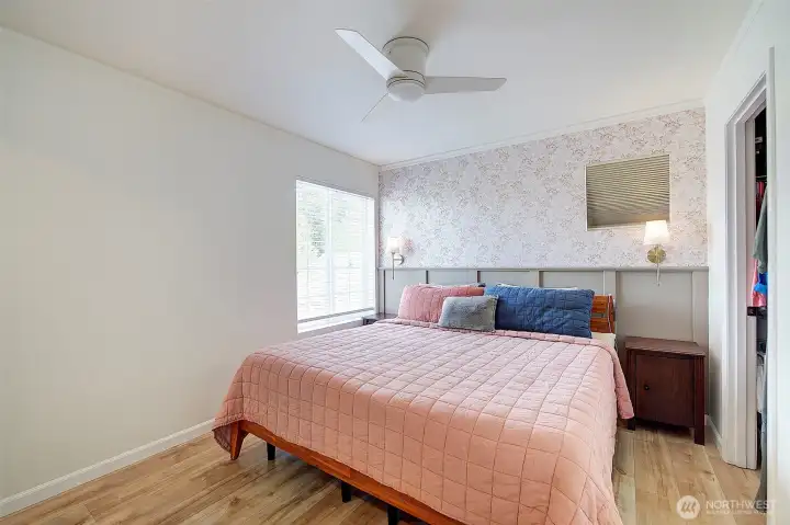 Plenty of space in master suite.