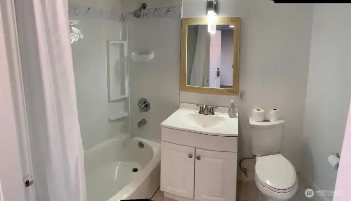 One of unit A's bathrooms.