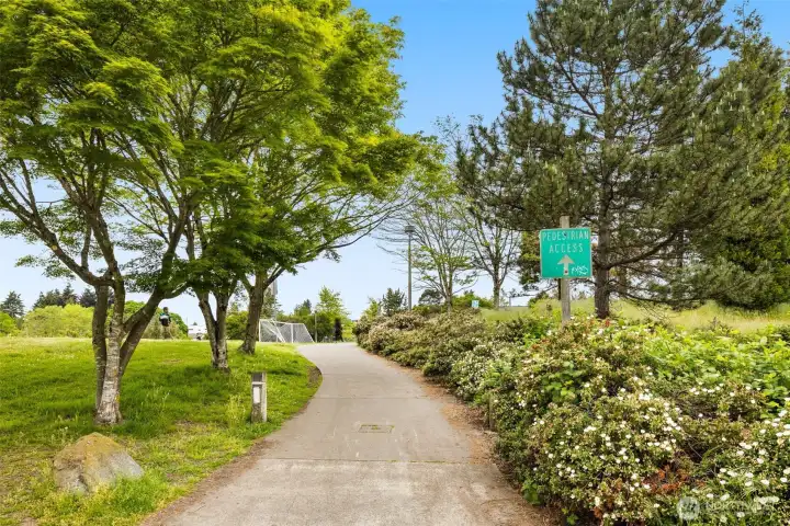 Path to light Rail, parks, playgrounds, museum, & Mountain to Sound Trail.