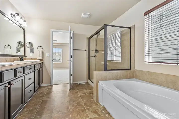 Oversized walk-in shower Oversized walk-in shower