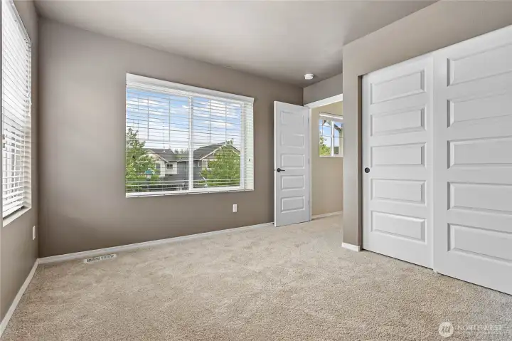 Second bedroom with nice sized closets Second bedroom with nice sized closets