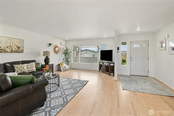 Here is a view of the front door and large great room.