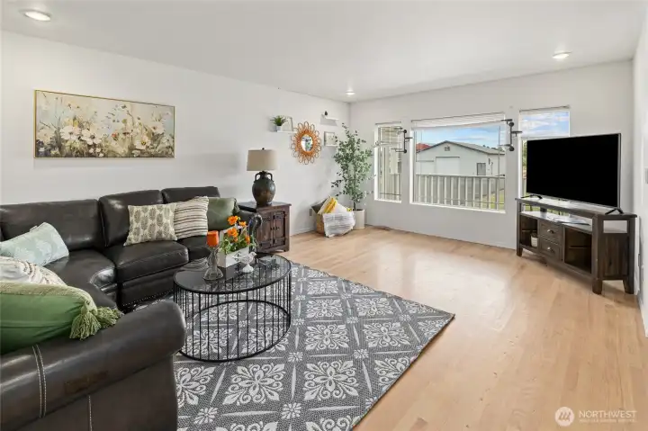 Another view of the living room. Nice large windows to allow for natural light.