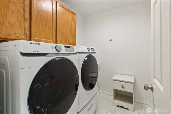 The laundry room in centrally located amongst the bedrooms.