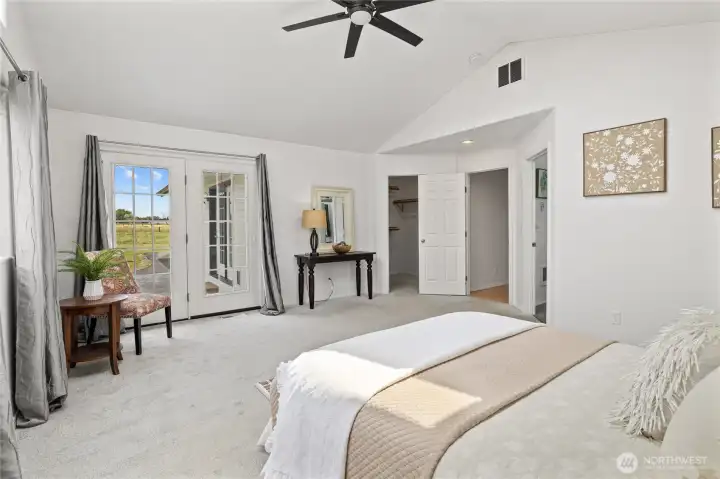 Another view of the primary bedroom.
