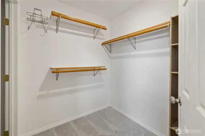 Primary bedroom with a large closet.