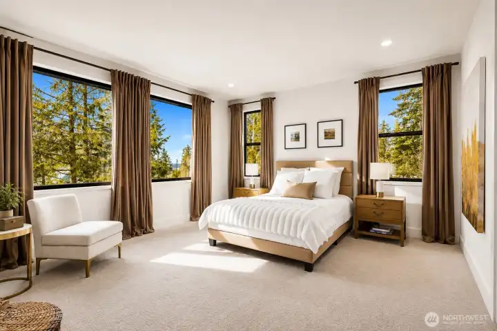 Your bedroom is bathed in light. Your bedroom is bathed in light.