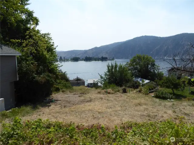 View of Manson Bay from edge of building site