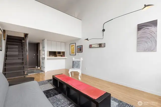 Enough room for a dining table off the kitchen.
