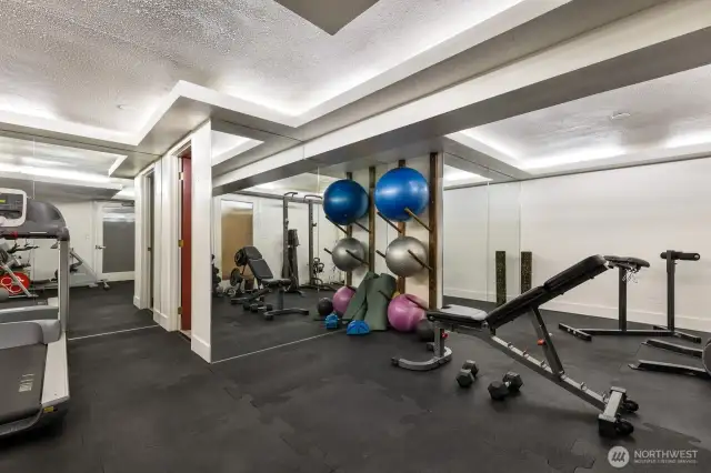 Well-appointed gym!