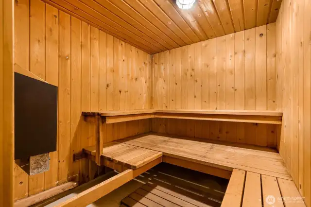 One of two saunas!