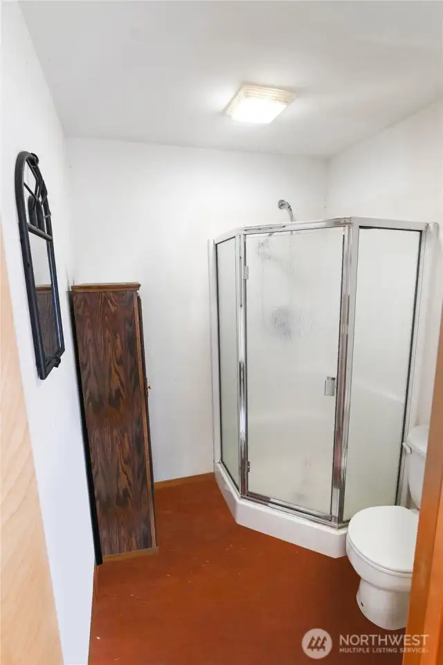 Half bathroom off of kitchen in DADU