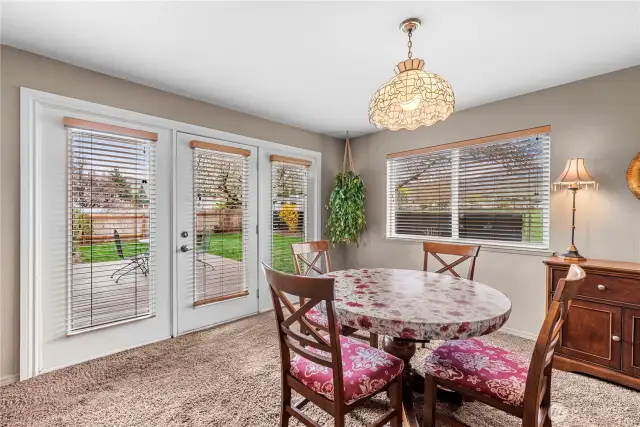 Eating Area with access to back yard