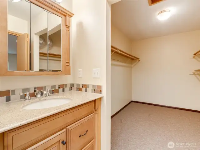 Primary Suite Bathroom w/ walk-in closet
