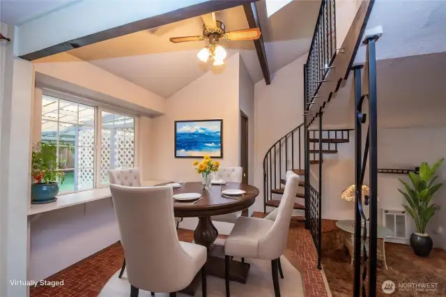 Dining room - virtually staged