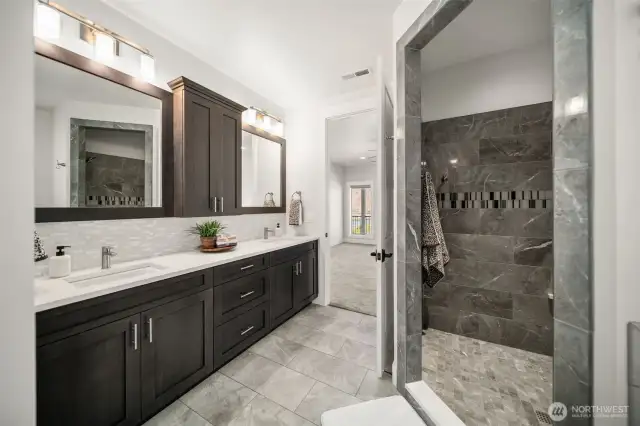 Main level primary bathroom