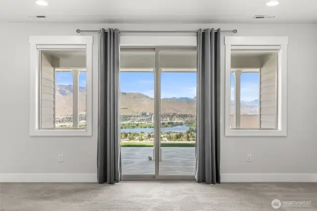 View from lower level family room