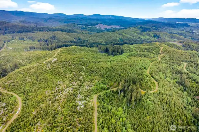 Aerial view of property looking North East