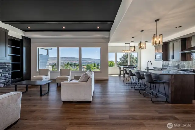 Living/Kitchen/Dining - Open Concept!