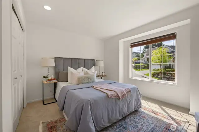 Another lovely bedroom facing the front of the house.