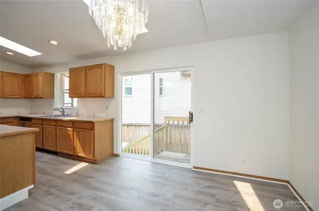 Alternate perspective of the dining area.