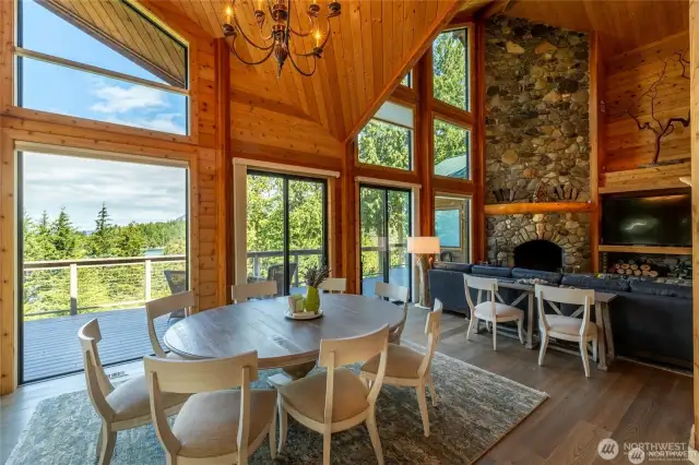 enyoy the views throughout the home