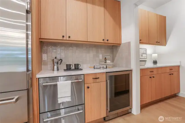 Extra pantry space provides great storage.
