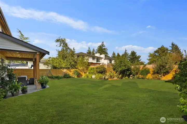 Beautifully maintained backyard