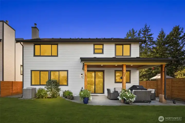 Spacious backyard