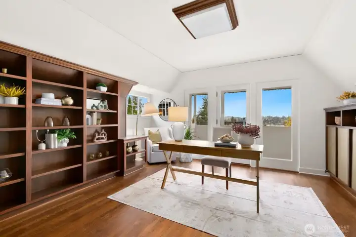 Second floor office space or 5th bedroom