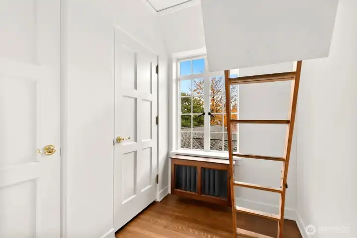 Large finished off attic space