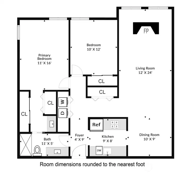 Floorplan of unit