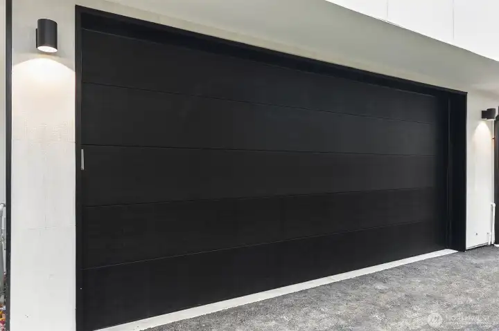 Two-car attached garage.