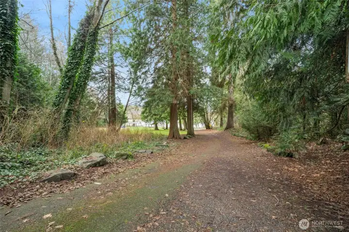 Entrance to the community waterfront park. Great place to picnic, boat, recreate and play!
