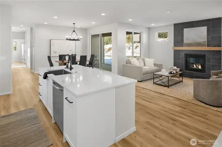 Photos, plans and elevations may be examples representing the community, community  amenities, homes or artist’s renderings that may not accurately represent the actual  condition of a homesite or home as constructed, and may also contain options and  upgrades which are not included in the sale. Trailside Homes reserves the right to make  changes to floor plans, specifications, dimensions, design and elevations without prior  notice. Stated dimensions and square footage, if applicable, are estimated and should  not be used as representations of the home’s actual size