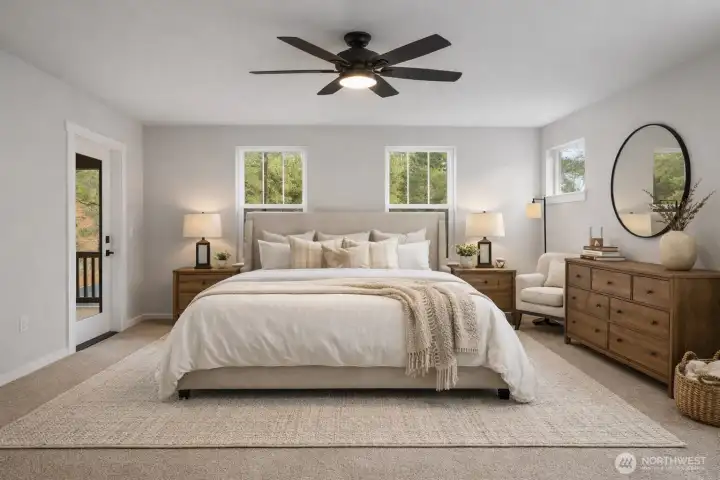 Photos, plans and elevations may be examples representing the community, community  amenities, homes or artist’s renderings that may not accurately represent the actual  condition of a homesite or home as constructed, and may also contain options and  upgrades which are not included in the sale. Trailside Homes reserves the right to make  changes to floor plans, specifications, dimensions, design and elevations without prior  notice. Stated dimensions and square footage, if applicable, are estimated and should  not be used as representations of the home’s actual size