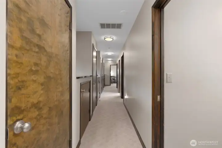 Tons of storage and light down hallway