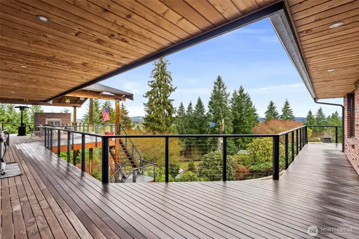 Step out onto your covered deck