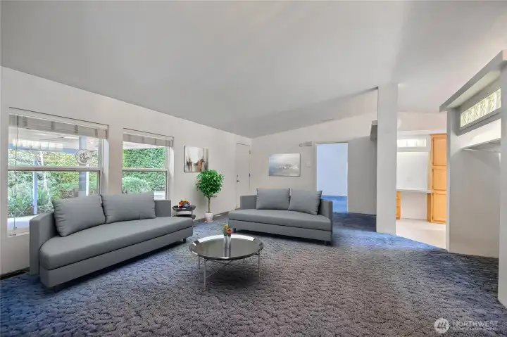 Virtual Staged Photos/ Living room area