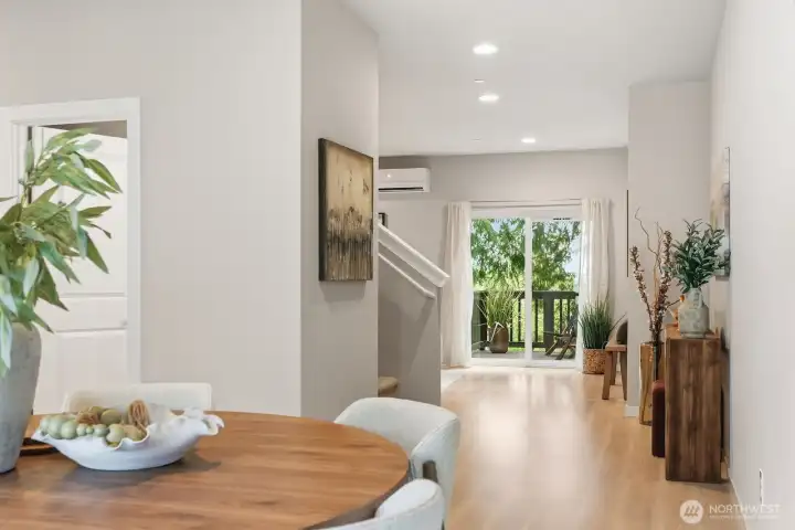 Natural light glowing throughout the home.