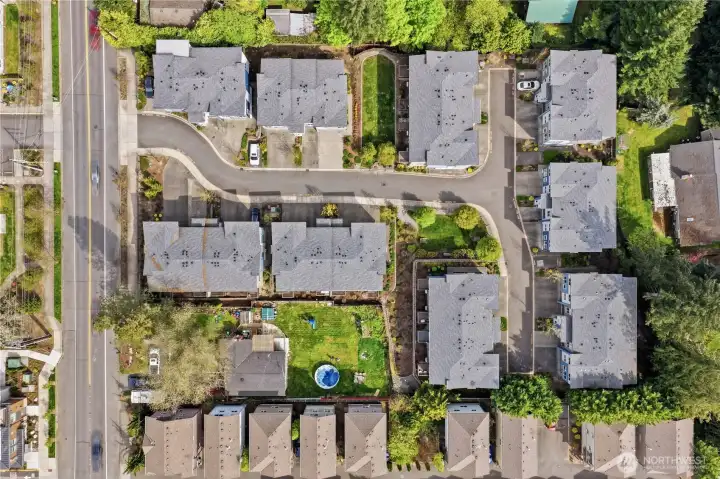 Home is Tucked in the back of Meadow's Edge Townhome Community.