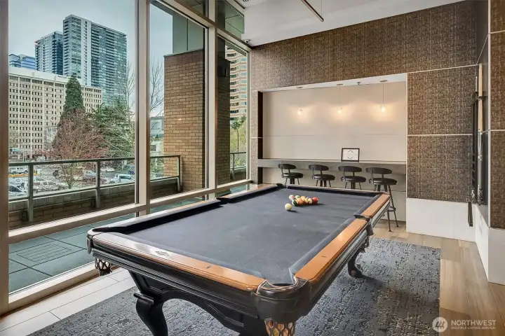 Pool Table area of Great Room