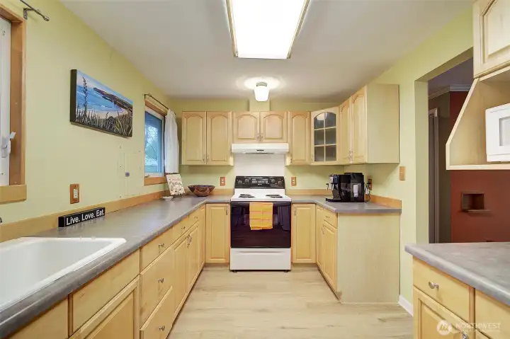 Another angle of the kitchen