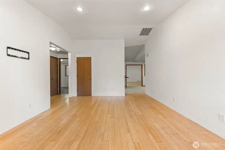 Spacious living room as you enter home
