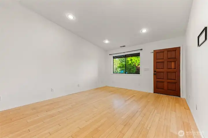 Living room facing front door