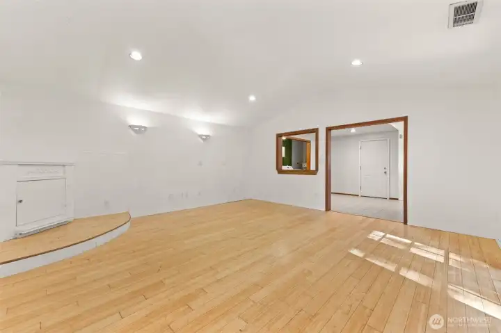 Family room, looking towards dining area