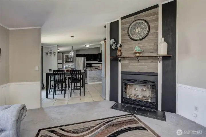 This fireplace is a beautiful feature whether you choose to burn wood in it or not!