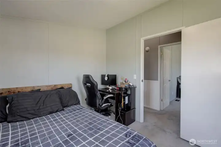 Bedroom 2 offers plenty of space for a large bed, furnishings, and has a nice-sized closet (not shown)